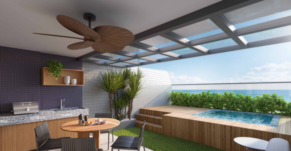 Unidade garden com piscina privativa