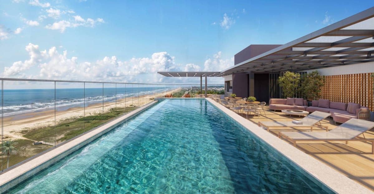 Piscina do rooftop