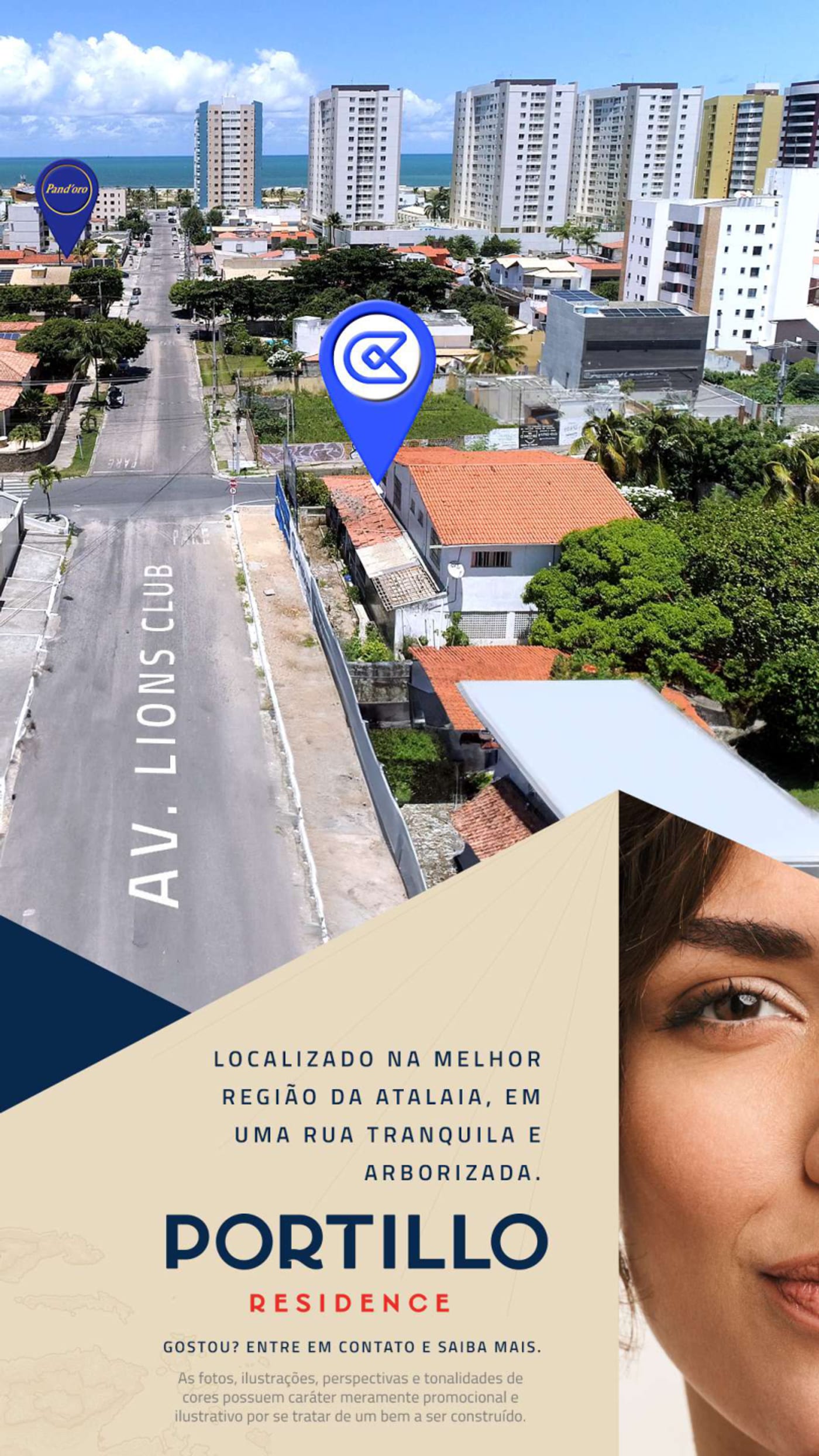 Localização do Portillo Residence na Atalaia