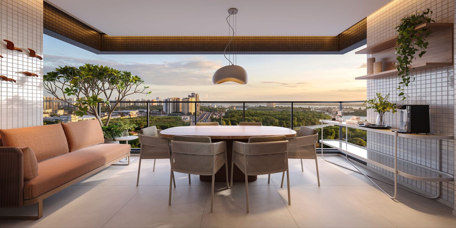 Varanda do apartamento de 105 m²